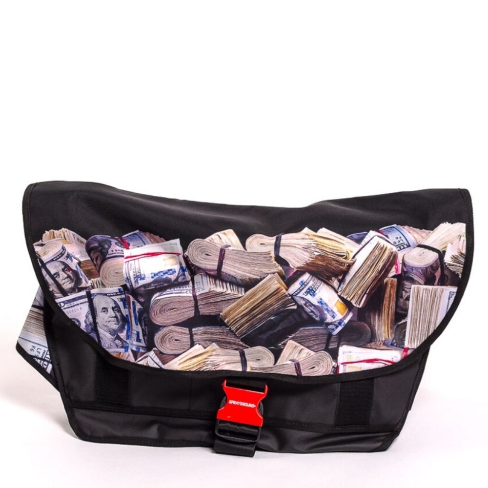 EUC Sprayground Rolled Money Messenger Sling